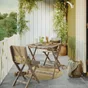 Lot de 2 chaises, NATERIAL en acacia, Solis II