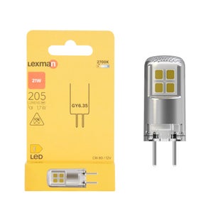 Ampoule dispositif led monte en surface (smd), LEXMAN, GY6.35, 205Lm = 1.7W