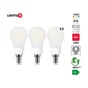 Lot de 3 ampoules led à filament  E14, 806Lm = 3.8W, LEXMAN