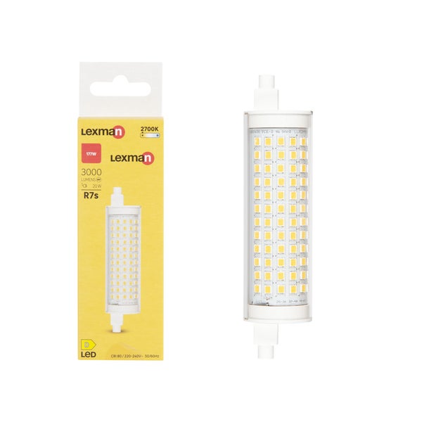 Ampoule dispositif led monté en surface (smd)  R7S, 3000Lm = 22W, LEXMAN