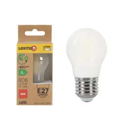 Ampoule led à filament  E27, 806Lm = 3.8W, LEXMAN