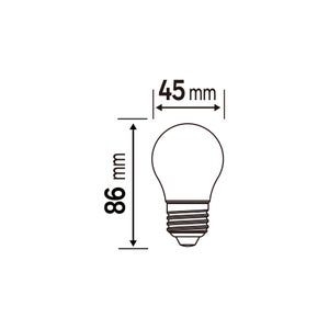 Ampoule led à filament E27, 806Lm = 3.8W, LEXMAN