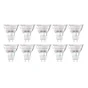 Lot de 10 ampoules led réflecteur GU10, 450lm = 50W, blanc neutre, LEXMAN