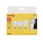Lot de 3 ampoules led, plastique, E27, 806lm = 60W, blanc chaud, LEXMAN