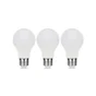 Lot de 3 ampoules led, plastique, E27, 806lm = 60W, blanc neutre, LEXMAN