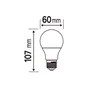 Lot de 3 ampoules led, plastique, E27, 806lm = 60W, blanc neutre, LEXMAN