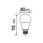 Lot de 3 ampoules led, plastique, E27, 1521lm = 100W, blanc chaud, LEXMAN