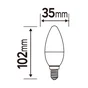 Ampoule led  E14, 470Lm = 4.9W