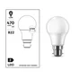 Ampoule led, B22, 470lm = 40W, blanc chaud
