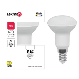Ampoule led  E14, 470Lm = 3.4W, LEXMAN