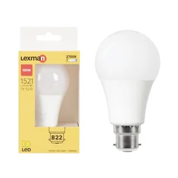 Ampoule led, B22, 1521lm = 100W, blanc chaud, LEXMAN