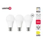 Lot de 3 ampoules led, plastique, B22, 1521lm = 100W, blanc neutre, LEXMAN