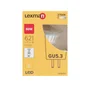 Ampoule led, réflecteur GU5.3, 36°, 621lm = 50W, blanc chaud, LEXMAN