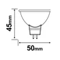 Ampoule led, réflecteur GU5.3, 36°, 621lm = 50W, blanc chaud, LEXMAN