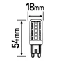 Ampoule led, capsule G9, 470lm = 40W, blanc neutre, LEXMAN