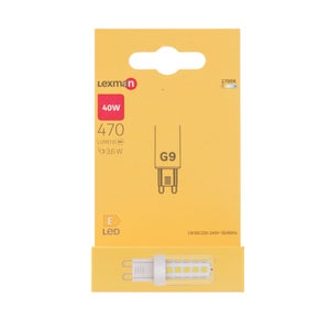 Ampoule led, capsule G9, 470lm = 40W, blanc chaud, LEXMAN