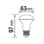 Ampoule led, réflecteur E27, 806lm = 60W, blanc chaud, LEXMAN
