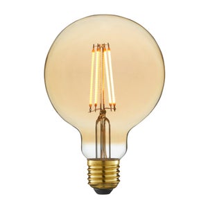 Ampoule led décorative, globe 95mm, E27, 470lm = 40W, blanc très chaud, LEXMAN