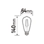 Ampoule led edison verre e27 3,4w=40w 470lm claire 4000k LEXMAN