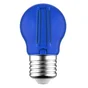 Ampoule led à filament, bleue, sphérique E27, 83lm = 9W, LEXMAN