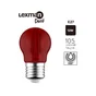 Ampoule led à filament, rouge, sphérique E27, 105lm = 12W, LEXMAN