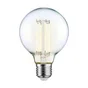Ampoule led déco, filament carbone, globe 95mm, E27, 500lm, blanc chaud, LEXMAN