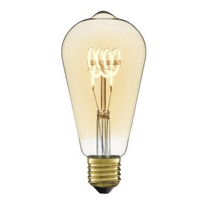 Ampoule led décorative, Edison, E27, 400lm = 35W, blanc très chaud, LEXMAN