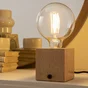Ampoule led déco, filament carbone, globe 125mm, E27, 500lm, blanc chaud, LEXMAN
