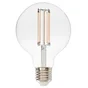 Ampoule led déco, filament carbone, globe 125mm, E27, 500lm, blanc chaud, LEXMAN