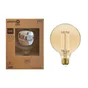 Ampoule led déco, fil carbone, globe 125mm, E27, 500lm, blanc très chaud, LEXMAN