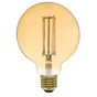 Ampoule led déco, fil carbone, globe 125mm, E27, 500lm, blanc très chaud, LEXMAN