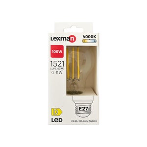 Ampoule led E27, 1521lm = 100W, blanc neutre, LEXMAN