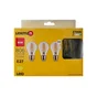 Lot de 3 ampoules led, E27, 806lm = 60W, blanc chaud, LEXMAN