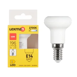 Ampoule led, réflecteur E14, 196lm = 40W, blanc chaud, LEXMAN