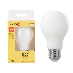 Ampoule led,  E27, 1521lm = 100W, blanc chaud, LEXMAN