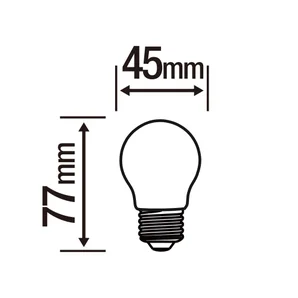 Lot de 3 ampoules led, sphérique E27, 470lm = 40W, blanc neutre, LEXMAN