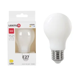 Ampoule led, E27, 1521lm = 100W, blanc neutre, LEXMAN
