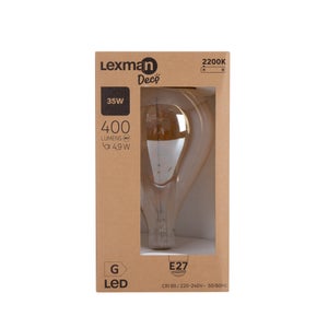 Ampoule led décorative XL, E27, 400lm = 35W, blanc très chaud, LEXMAN