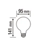 Ampoule led Universelle, globe 95mm E27, 1521lm, variation de blancs, LEXMAN