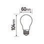 Ampoule led, E27, 470lm = 40W, blanc chaud, LEXMAN