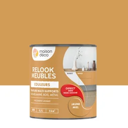 Peinture Relook meuble MAISON DECO  jaune miel satine 0.5 l