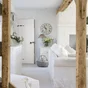 Peinture  Relook bois MAISON DECO, blanc neige satine, 1 l