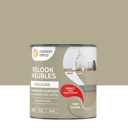 Peinture Relook meuble MAISON DECO vert tilleul satine 0.5 l