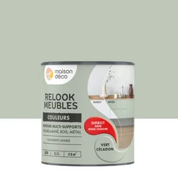 Peinture Relook meuble MAISON DECO vert celadon satine 0.5 l