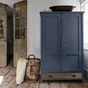Peinture  Relook bois MAISON DECO, bleu marine satine, 1 l
