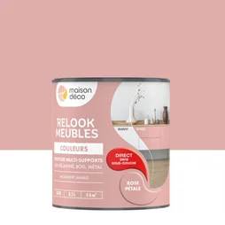 Peinture Relook meuble MAISON DECO rose petale satine 0.5 l