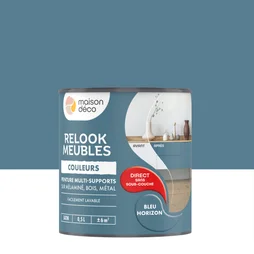 Peinture Relook meuble MAISON DECO bleu horizon satine 0.5 l