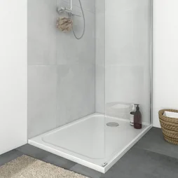 Receveur de douche extra-plat, résine, EASY LIGHT, L.100 x l.70 cm