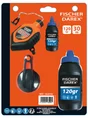 Cordeau longueur 30 metre et poudre a tracer 120 grammes fischer darex