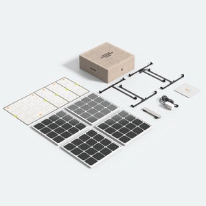 Panneau solaire - kit de démarrage, installation au mur, installation facile et branchement prise, BEEM ENERGY, 300 W